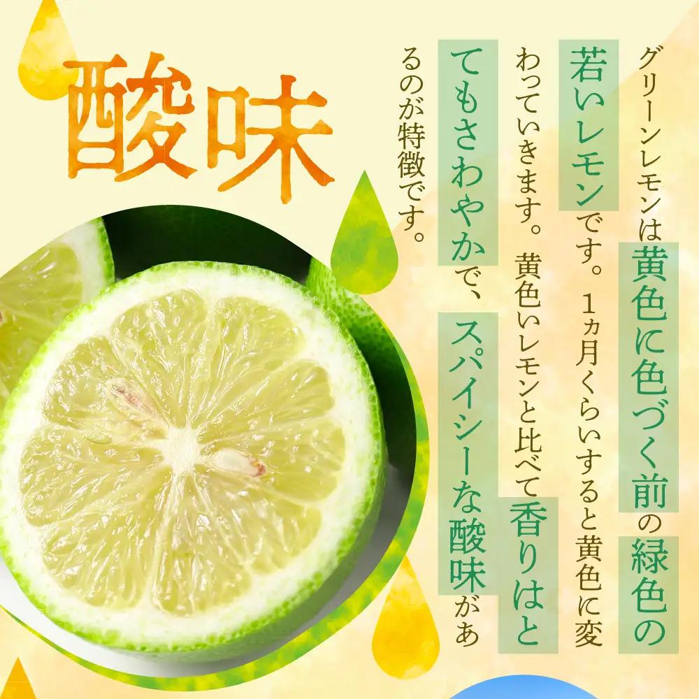 先行受付 2026年11月上旬～発送 広島県産 グリーンレモン3kg