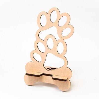ふるさと納税 大木町 【国産/雑貨】スマホスタンド008 肉球 高さ約17cm《メープル色》(大木町) CK096