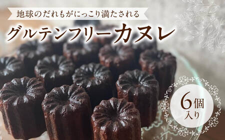 【グルテンフリー】 グルテンフリーカヌレ6個 ラッコラ ヴィーガンカヌレ I-320