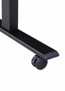 昇降デスク アルト120 ウォールナット 天然木 電動 キャスター有