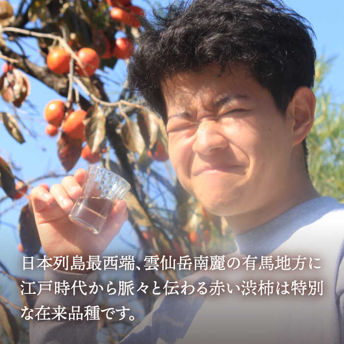 【業界誌（料理通信）お宝食材コンテスト ベスト20選出】天然 酵母 柿酢 300ml×2本 / 6年熟成 南島原市 / 中邨 [SAG009]_イメージ2