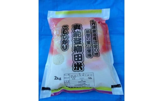 
            【復興支援】【令和7年度産】奥能登能登柳田米こしひかり 2kg
          
