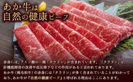 あか牛(褐毛和牛) ローススライス 500g 熊本県産 肉 和牛 牛肉 赤牛 あかうし 冷凍 《8月中旬-9月中旬頃出荷予定》送料無料 熊本県 苓北町