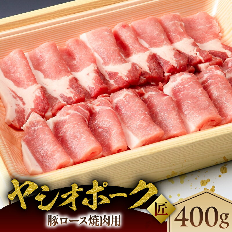 【ふるさと納税】 ヤシオポーク匠豚ロース焼き肉用400g 栃木県 那須塩原市 肉 豚肉 ロース 焼肉 国産 BBQ 豚 ホエー豚 元気っ子 お取り寄せ グルメ 送料無料