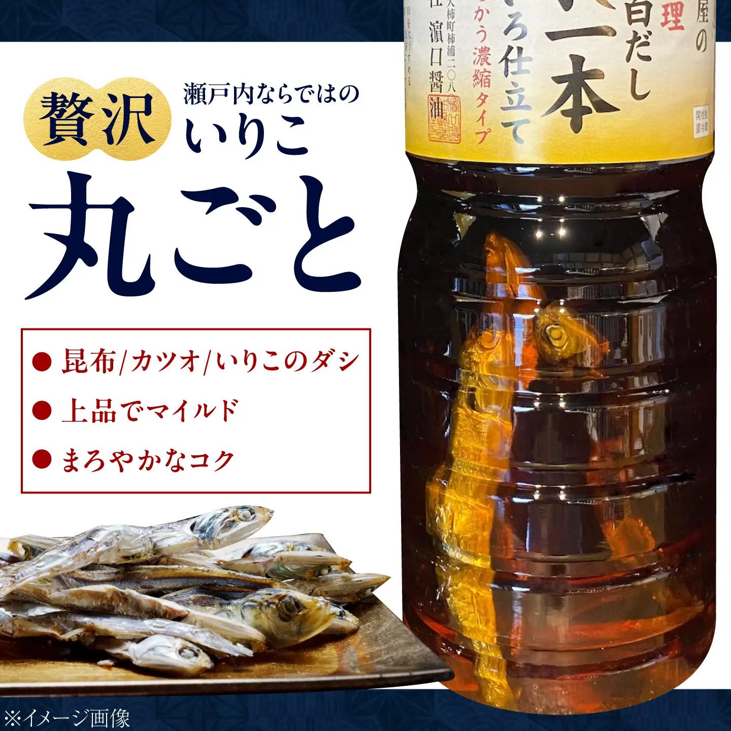 醤油 いりこの白だし1L×6本 濱口醤油[XAA054]