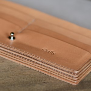 BB004-2　栃木レザーの長財布　ナチュラル