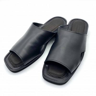 ふるさと納税 御所市 WRAP SANDALS/ラップサンダル　 ブラック×ブラック　25(25.0〜25.5cm) | 