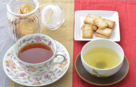 さしま茶や古代蓮の葉も入ったお茶など、いろいろな種類のお茶の詰め合わせ _BA03