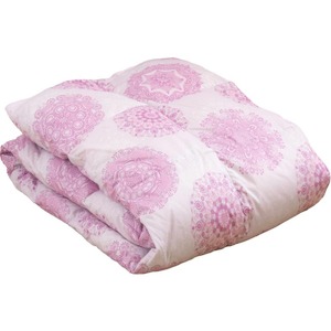 ダウンケット70％　ダブル　カレイド（ピンク） _Qc063-dr-pi