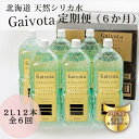 【ふるさと納税】＜定期便　Gaivota2箱（2L×12本）×6回＞北のハイグレード食品 天然シリカ水 シリカ水 ミネラルウォーター シリカウォーター 軟水 北海道 乙部町 天然水 美容 ケイ素 無添加 シリカ ガイヴォータ 美肌 ミネラル リピーター 6か月 備蓄 災害用 非常用