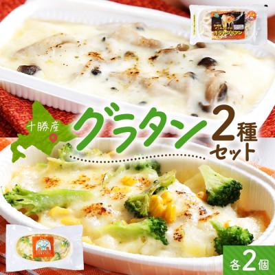 ふるさと納税 帯広市 十勝 グラタン2種セット 各2個 ブロッコリー ポテト レンジであたため 北海道 帯広市