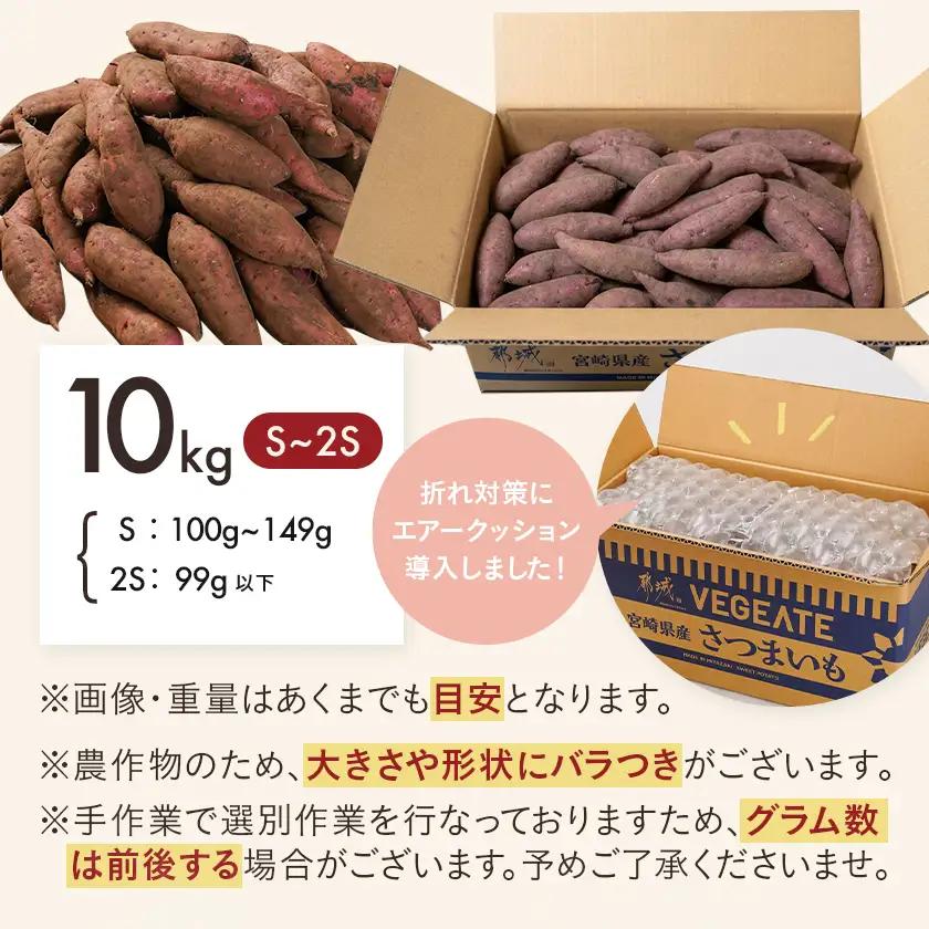 先行受付!【11月お届け】島津甘藷　熟成紅はるか 10kg(S～2S)〔12-A7-001-10kg-m-11〕_(都城市) 島津甘藷 紅はるか サツマイモ 未選別 10kg S～2S