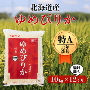 【全12回定期便】【令和6年産新米】北海道の限られた農家だけが作る 希少なお米「ゆめぴりか」10kg 《厚真町》【とまこまい広域農業協同組合】[AXAB017] 米 お米 北海道 ゆめぴりか