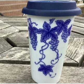 有田焼 Traveling Tumbler / Grape トラベリングタンブラー 葡萄【 幸楽窯 / YUIKA Lab 】コンビニ コーヒー Mサイズ 食器 器 カップ ぶどう A11-78_イメ