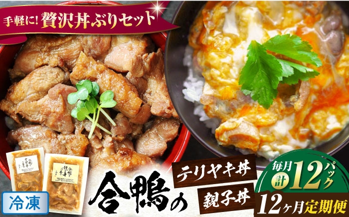 
            【全12回定期便】【冷凍】鴨 合鴨親子丼の素・合鴨テリヤキ丼の素 各6 計12パックセット 滋賀県長浜市/株式会社 一湖房 [AQCB026] 合鴨 テリヤキ 丼の素 簡単 料理 キット ご飯のお供 グルメ お取り寄せ 特産品 和風 手作り 美味しい 家庭用 人気 レシピ 時短 便利 タレ 秘伝 高品質 人気 ギフト プレゼント 贈答 テリヤキ丼 照り焼き 鴨 かも 滋賀県 長浜市 
          