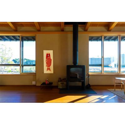 ふるさと納税 岡崎市 掛け軸「広重鯉」(赤) |  | 01