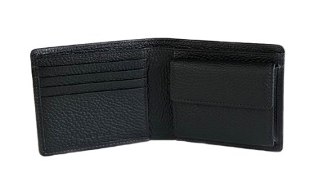 LUEGO Carino Homme カリーノオム 二つ折り財布 小銭入れ付き （チョコ） F2Y-3278