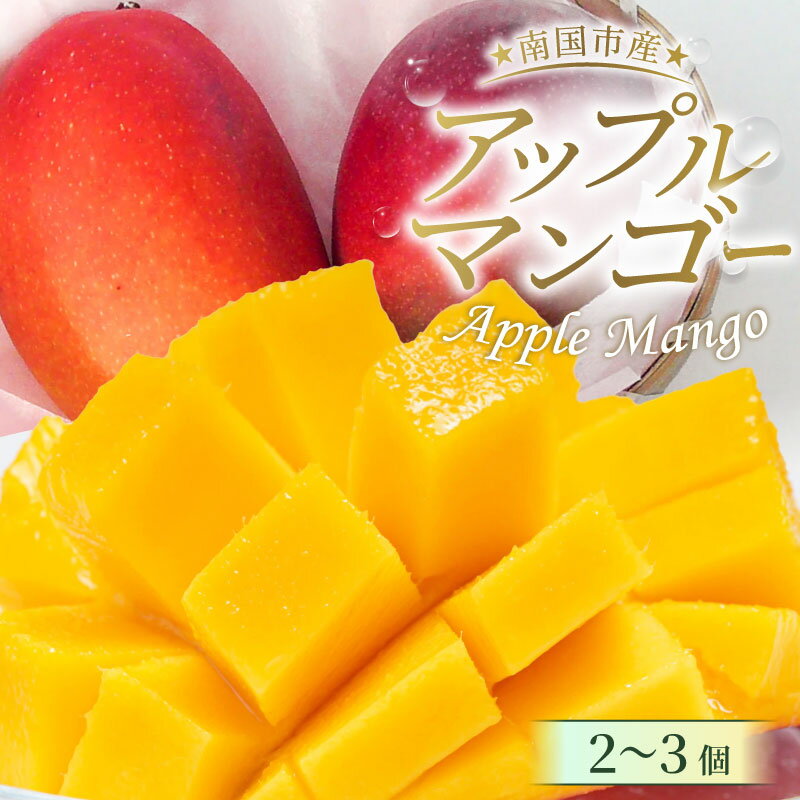 【ふるさと納税】 【先行予約】高知県南国市産／完熟アップルマンゴー(2個〜3個）（2026年6月〜発送） | マンゴー アップルマンゴー フルーツ 旬 果物 くだもの デザート 高評価 厳選 ギフト 贈り物 贈答 ギフト 人気 おすすめ 高知県 南国市