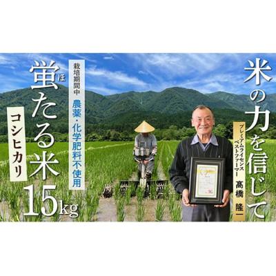 ふるさと納税 最上町 【令和7年産】特別栽培米　蛍たる米コシヒカリ(精米)15kg
