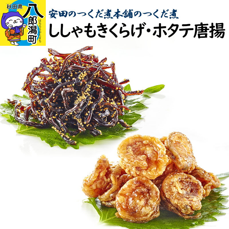 【ふるさと納税】＜お歳暮・冬ギフト ギフト＞安田のつくだ煮本舗のつくだ煮 ししゃもきくらげ・ホタテ唐揚（各255g 計510g）