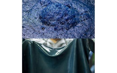 本革 藍染め 10°(じゅうど）ペンケース