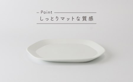 Voronoi プレート S マットホワイト 2点【224porcelain】[NAU020] 肥前吉田焼 焼き物 やきもの 器 うつわ 皿 さら 
