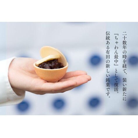 復活！有田銘菓 ちゃわん最中 手作り最中セット 老舗和菓子店のつぶあん付き 1箱 (10組入) 【アリタカラ】和菓子 ギフト 贈答 老舗 和菓子店 鶴屋 粒あん あんこ 佐賀銘菓 さくさく 最中 もな