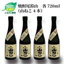 【ふるさと納税】焼酎尾鈴山 山ねこ 720ml×4本 - 本格芋焼酎 いも焼酎 お酒 おしゃれ アルコール度数25度 甘藷(ジョイホワイト) 米麹(ヒノヒカリ) 甘藷由来の柑橘のような爽やかさ 芋の甘さ 麹の香ばしい香り すっきりとした口当たり 送料無料 【宮崎県木城町】