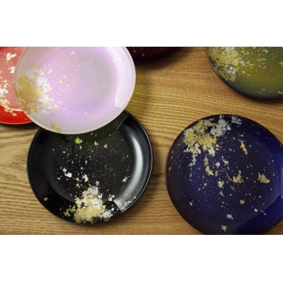 ふるさと納税 高野町 金銀箔ちらし 丸小皿 6枚セット |  | 01