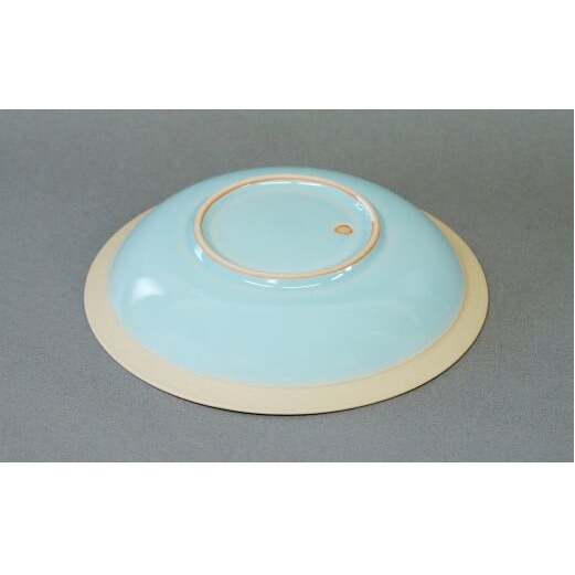 天青リム皿（大） カレー皿 パスタ皿 食器 梶原大敬 茂正工房 A25-329_イメージ5