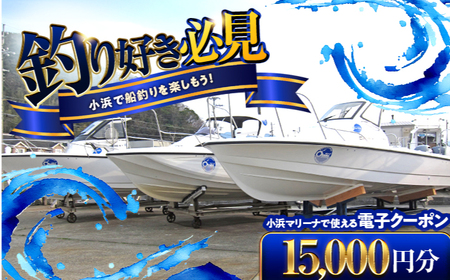 【会員様限定】小浜マリーナで利用できるMポイント15,000円[E-095001] [BFCT001]