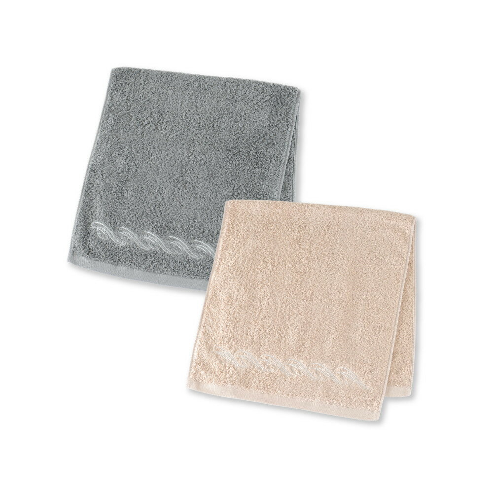 【ふるさと納税】【1秒タオル】プレジール　フェイスタオル2枚セット