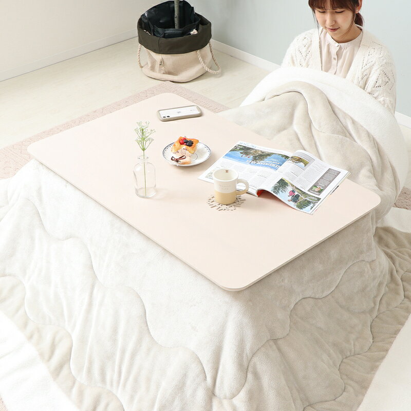 【ふるさと納税】棚付き折れ脚こたつテーブル Pinocchio(ピノッキオ) 幅105