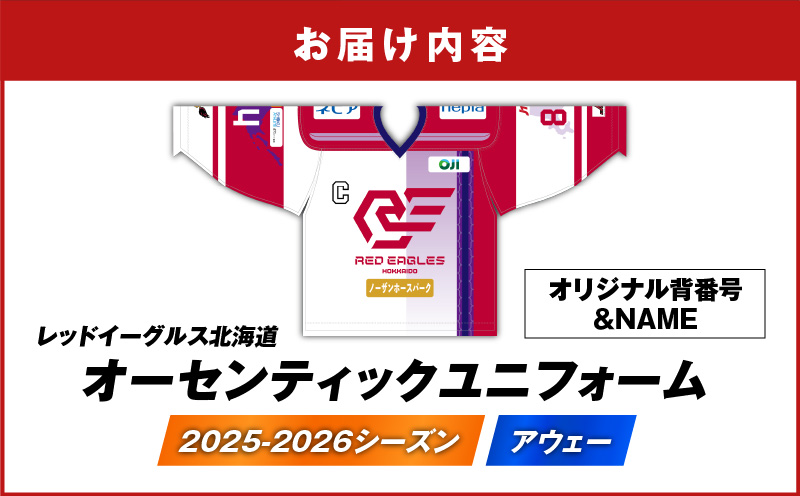 2024-2025シーズン オーセンティックユニフォーム・アウェー・オリジナル背番号＆NAME　T018-007