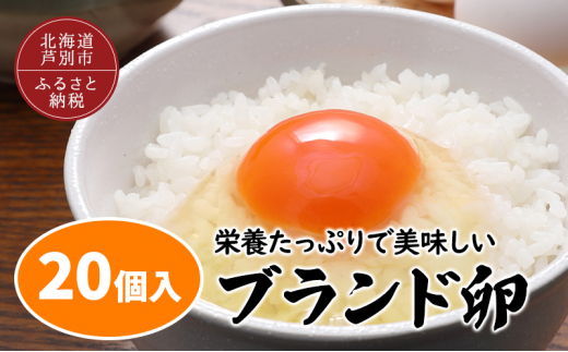 芦別ブランド卵 末永農場 黄金の田舎たまご 20個入り化粧箱 【ブランド卵 北海道】卵 高級卵 濃厚 ふるさと納税 たまご [№5342-0321]