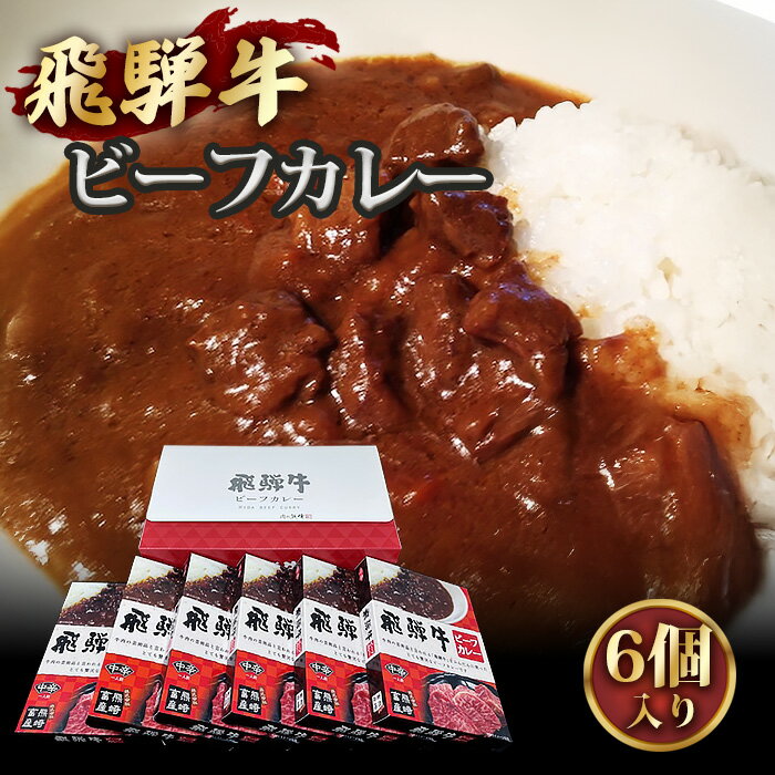 【ふるさと納税】No.201 肉のくまざき特製飛騨牛ビーフカレー6個セット1320g ／ 牛肉 レトルトカレー 本格 送料無料 愛知県