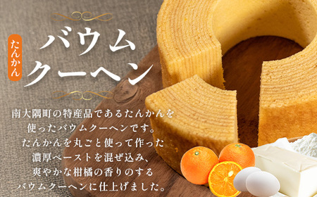 【2026年3月中旬から発送】 だいたんな！恋するショコラ & バウムセット(だいたんなショコラ6個＋≪極≫たんかんバウム）SH-4| たんかん ソース ムース チョコレートムース ショコラ贅沢 スイ