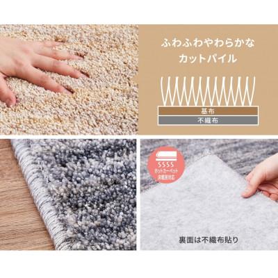 ふるさと納税 泉大津市 ワンランク上のナイロン　カーペット　ベージュ淡　1枚　　約190×190cm　350116701型 |  | 03