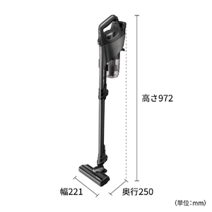 J152(ブラック系)　SHARP コードレススティック掃除機 EC-PR10-B（ブラック系）