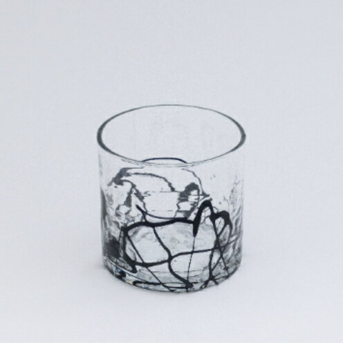 【ふるさと納税】【RYUKYU GLASS WORKS 海風】ポロロカロック（ブラック）