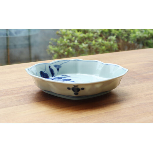 【まるふくオリジナル】有田焼 hanabishi花絵向付２枚セット お刺身 焼き魚 割烹 和食器 手描き ギフト ペア A25-291_イメージ3