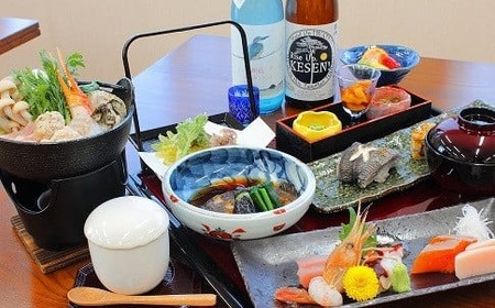 【民宿 沼田屋】宿泊券(1名様1泊2食付 お酒付きプラン)【 旅行 観光 現地 体験 三陸 旬 食材 和食 ペアリング 岩手 陸前高田 】RT1942