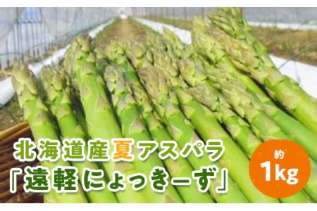 2025年夏アスパラ 1kg ( ふるさと納税 アスパラガス グリーンアスパラ 野菜 健康食材 天ぷら 炒め物 パスタ サラダ 大容量 北海道 遠軽町 えんゆう農業協同組合 ) en01-00006