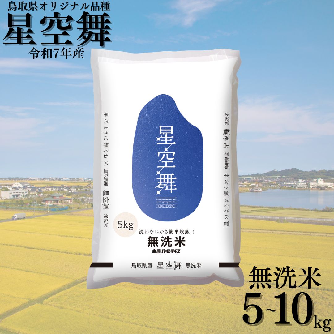 【ふるさと納税】星空舞 無洗米 10kg 5kg 令和7年産 鳥取県 産 | 送料無料 お米 米 白米 ご飯 銘柄米