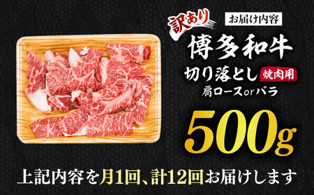 切り落し 【全12回定期便】 【訳あり】 500g  [ABBP153] 切り落し