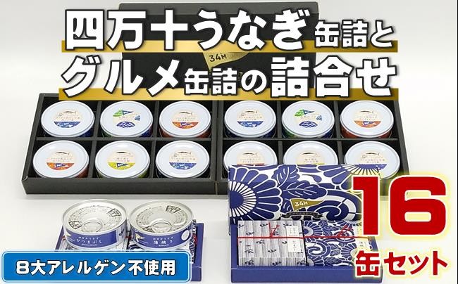 
            四万十うなぎ 2種×2個 グルメ 缶詰 詰合せ 16缶 セット 鰻 蒲焼き 詰め合わせ 防災 災害 備蓄 非常食 おかず プレゼント ギフト 魚 魚介類 海鮮 惣菜 ふるさと納税うなぎ ふるさと納税鰻 ふるさと納税缶詰 ［1298］
          