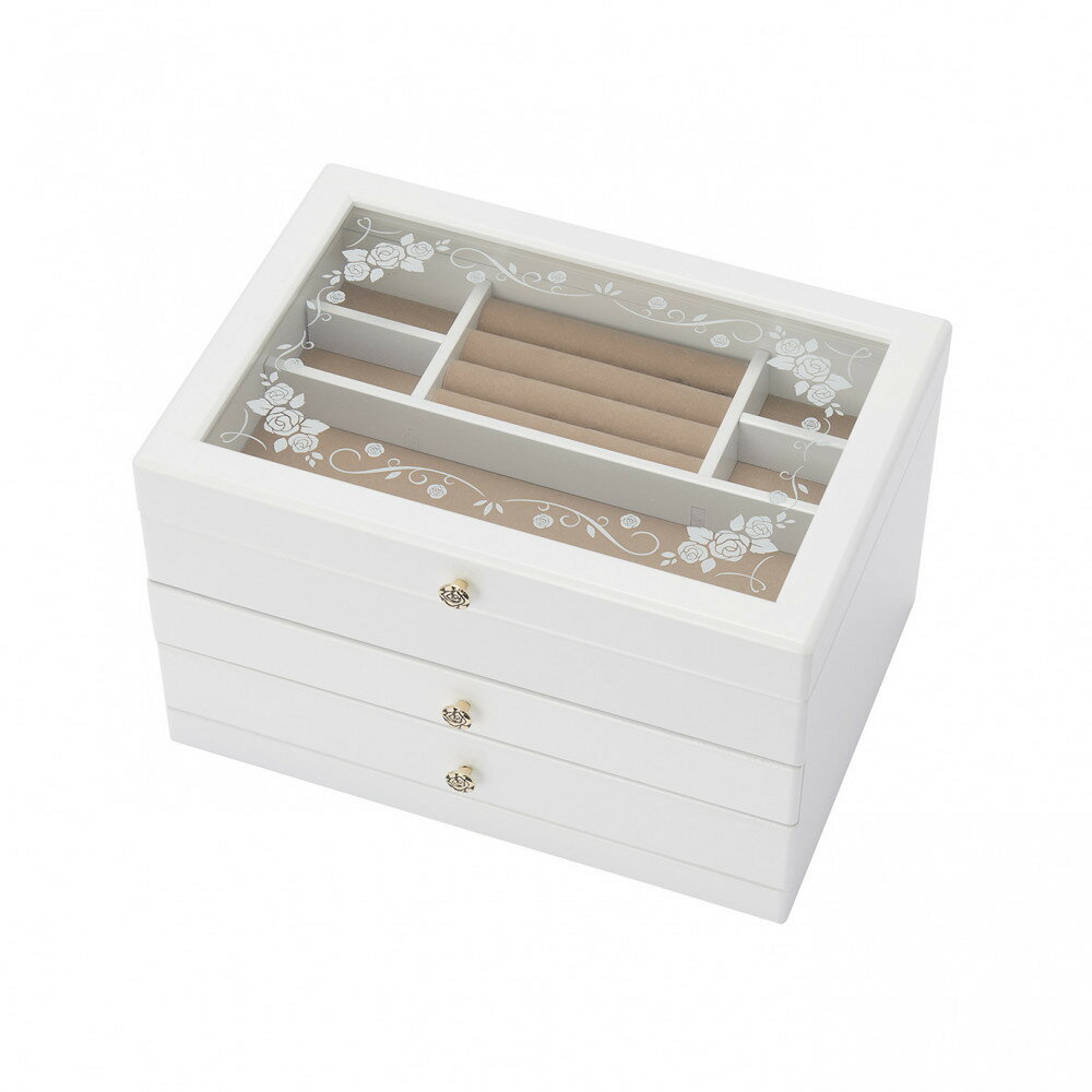 【ふるさと納税】木製ジュエルケース ホワイト 017-810 | 雑貨 日用品 人気 おすすめ 送料無料