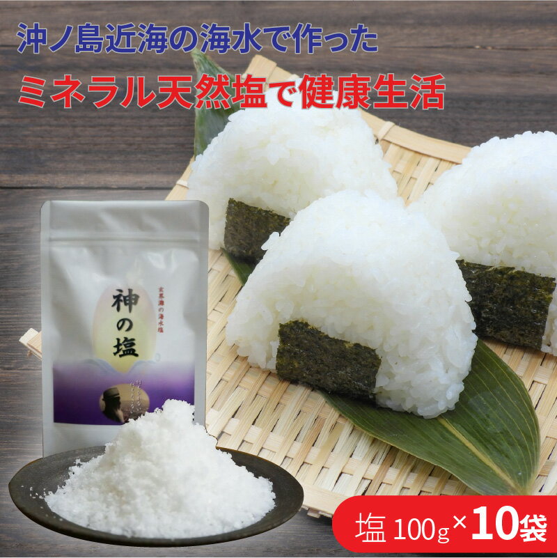 【ふるさと納税】平釜炊きの自然塩10袋セット 塩 しお セット 詰め合わせ おにぎり 調味料【C2-011】