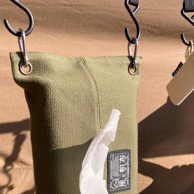 ふるさと納税 高松市 香川県産 丈夫でやさしい綿の手触り　帆布のティッシュ&ペーパータオルケース　ブラウン、1点 |  | 03