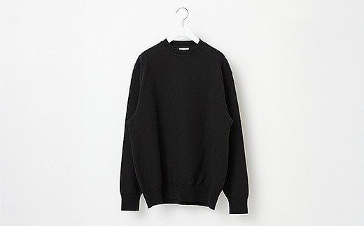 
            ≪順次発送≫ WAVE COTTON KNIT PULLOVER BLACK 黒 ブラック ウェーブコットン 服 洋服 ユニセックス メンズ レディース ブランド 山形県 山辺町 数量限定 yt-wpxxk-sn ※沖縄・離島への配送不可
          